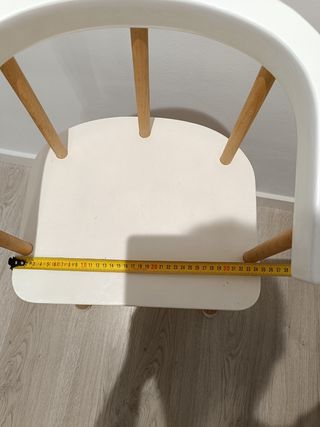 Silla infantil madera blanca