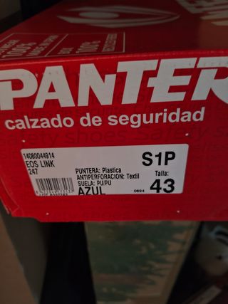 Zapatos seguridad PANTER - Azul - 43