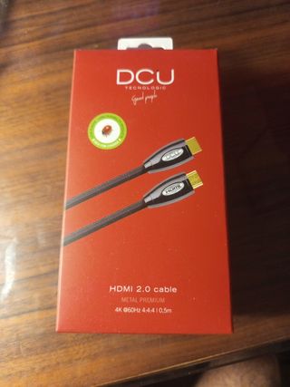 Cable HDMI 2.0 DCU - 0,5 metros 24k gold plated 