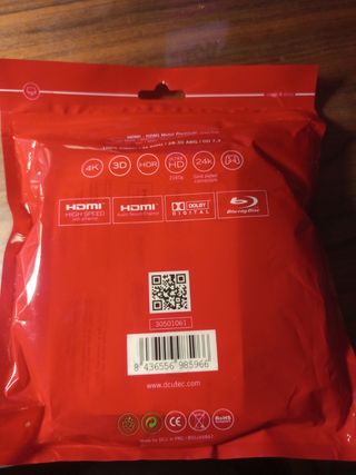 Cable HDMI 2.0 DCU 4K - 5m