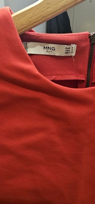 Vestido rojo Mango talla S