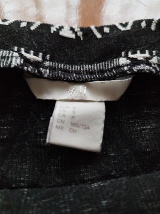 Falda negra HM talla S