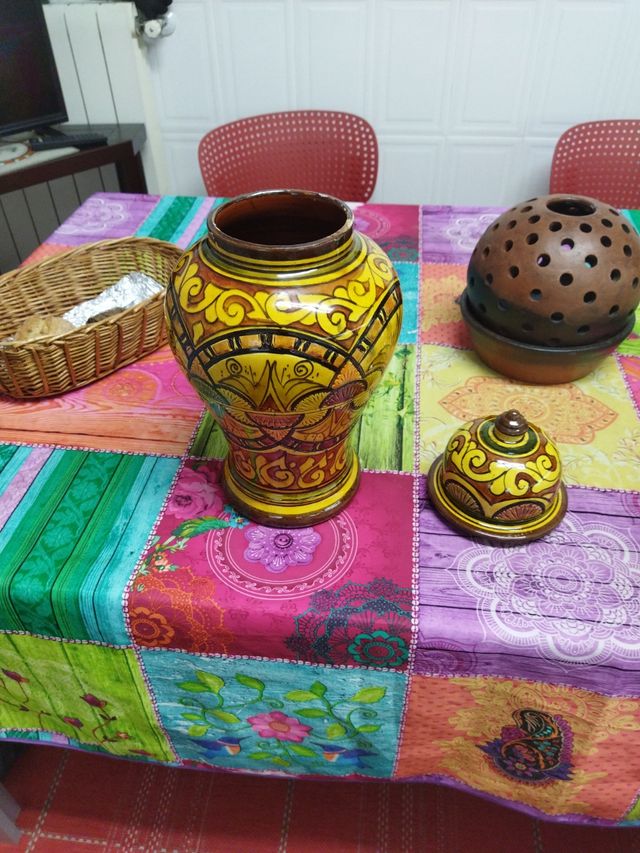 Jarrón cerámico marroquí