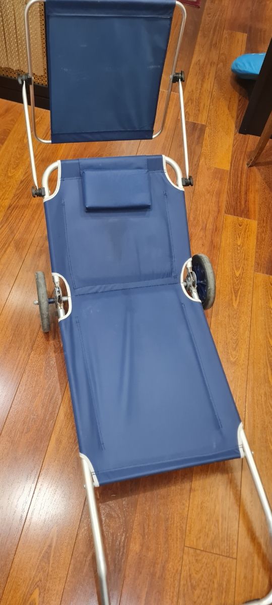 Tumbona playa carro- con ruedas