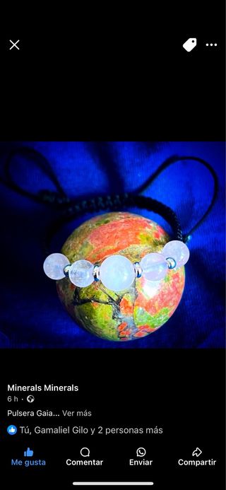 Pulsera Gaia Cuarzo Rosa