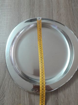 2 vassoi metallo argentati