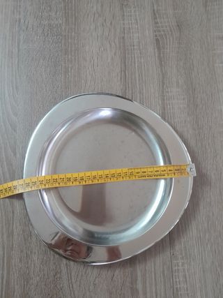 2 vassoi metallo argentati
