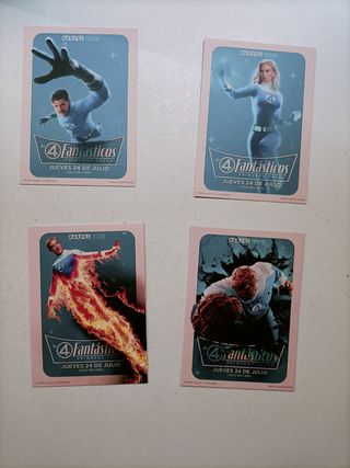 Los 4 Fantásticos: Tarjetas Marvel