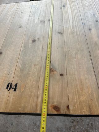 Mesa comedor estilo industrial madera metal