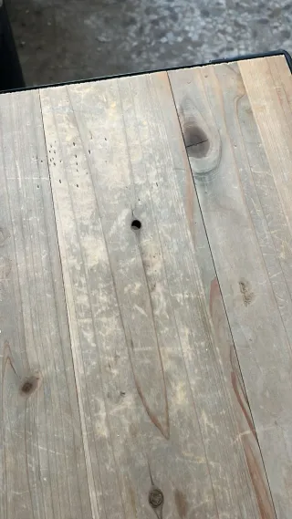 Mesa comedor estilo industrial madera metal