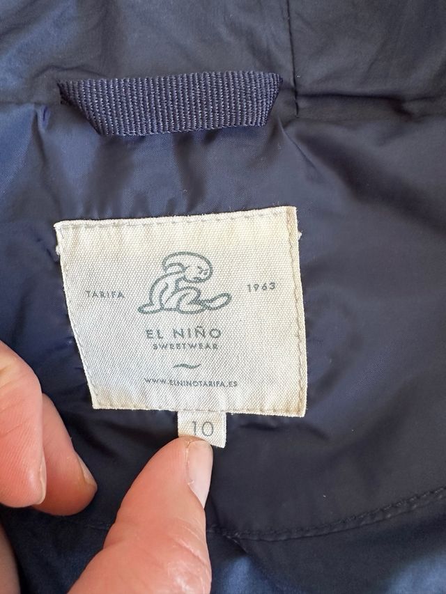 Chaquetón niño 10 años -Azul marino, marca El Niño