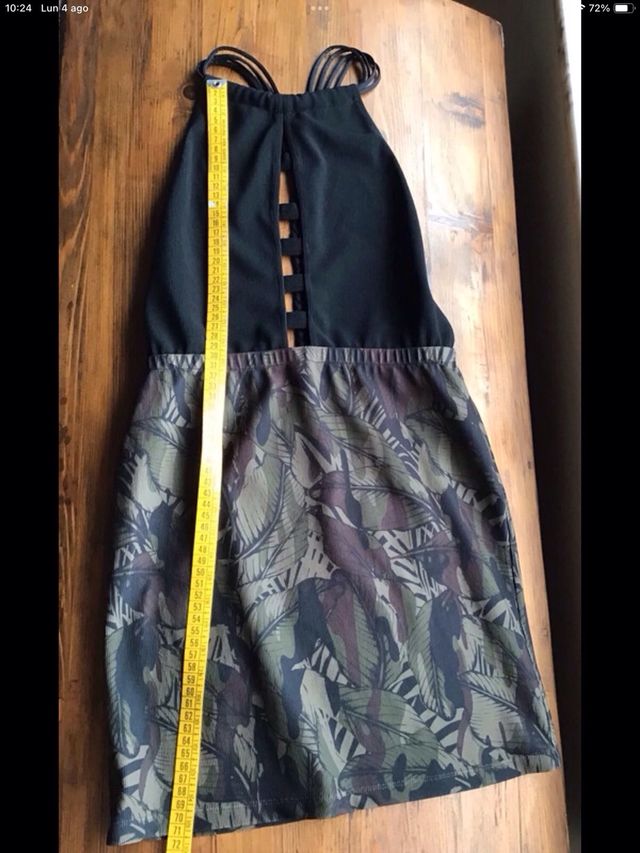 Miniabito estivo - grigio, verde oliva