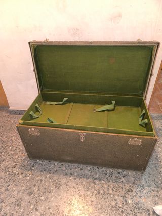 Baúl de viaje, de maletero de coche de los años 20