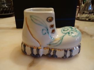 Portapiantina/Portapenne Scarpa Ceramica