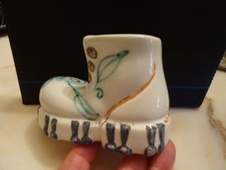 Portapiantina/Portapenne Scarpa Ceramica