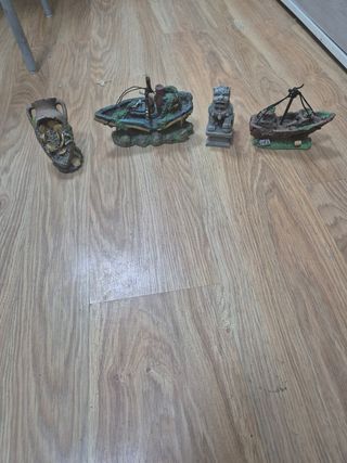 Decoración acuario: 4 piezas