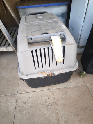 Transportín mascotas gris