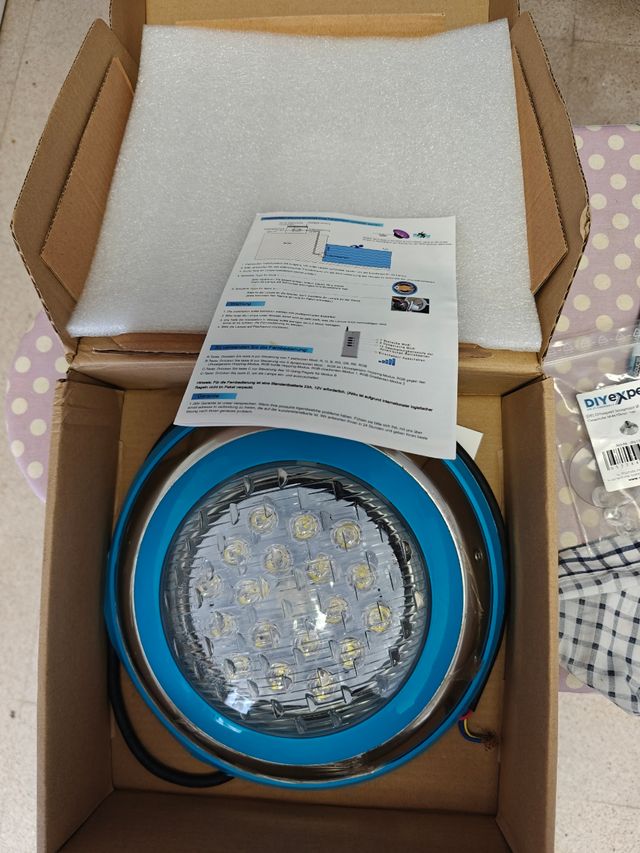Luz LED piscina 12V 54W