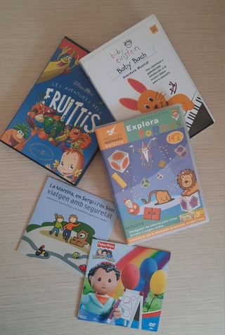 Puzle y DVDs infantiles: Fruitis, Baby Bach...