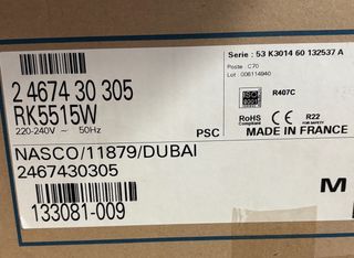 Compresor frigorífico L'Unite Hermetique FK5515W