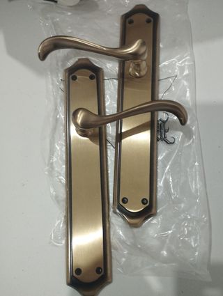 Manillas bronce Prisma - 3 uds