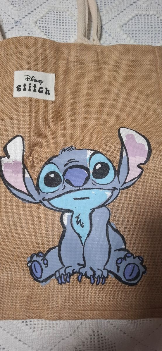 Bolsa Stitch Disney - Rafia
