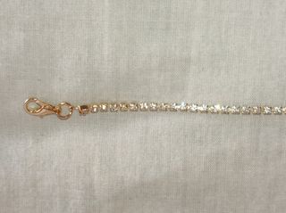 Pulsera de brillantes dorada