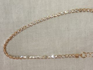 Pulsera de brillantes dorada