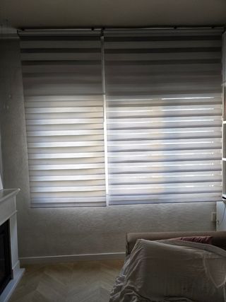Estores día y noche - blancos 87x250cm