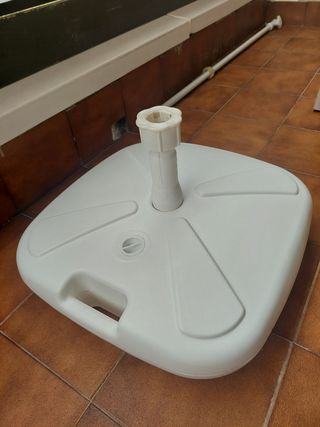 Base para sombrilla - Plástico blanco