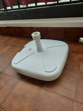 Base para sombrilla - Plástico blanco