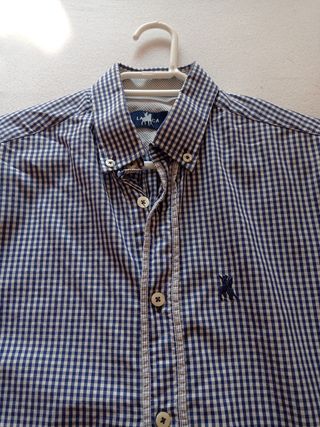 Camisa La Martina cuadros azul