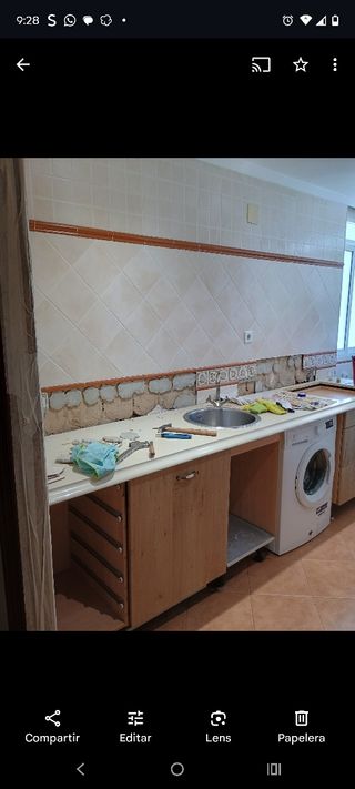 Puertas cocina madera marrón
