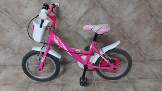 Bicicleta niña 14" rosa