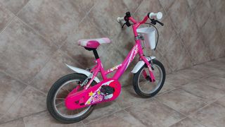 Bicicleta niña 14" rosa