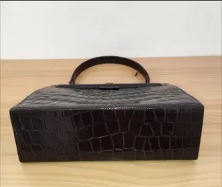 BOLSO VINTAGE PIEL DE COCODRILO