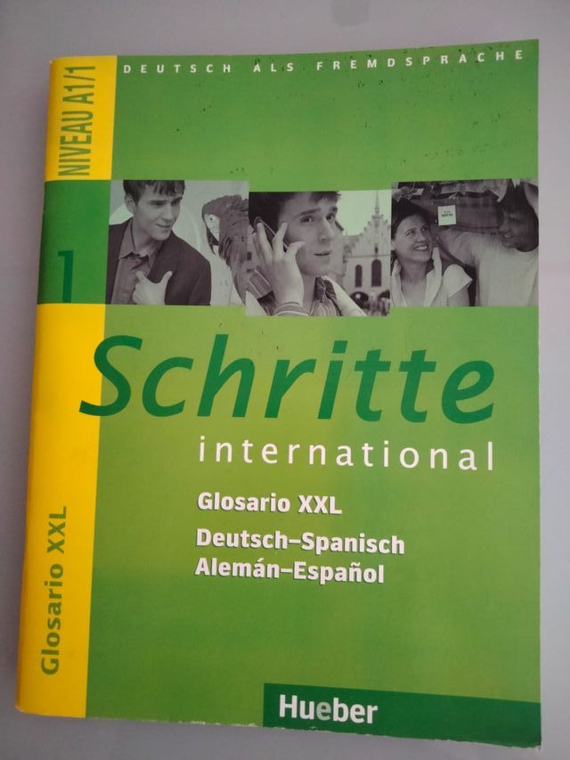 Libro de texto de alemán y glosario nivel A1/1