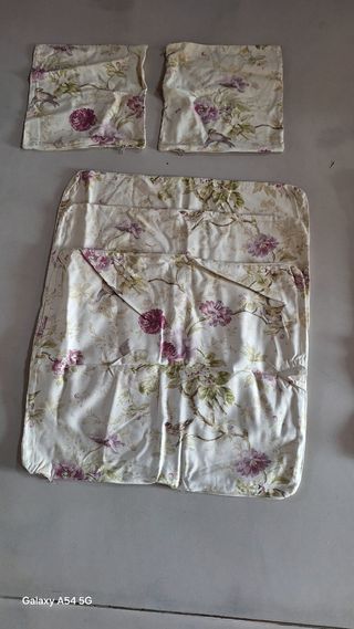 Copridivani in lino - Beige/Viola