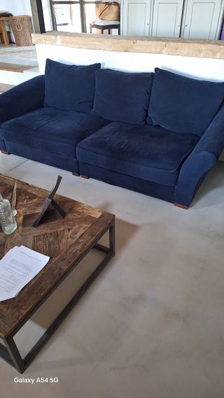 Copridivani in lino - Beige/Viola