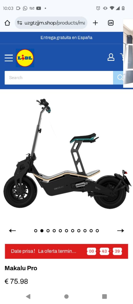 Pieza de patinete eléctrico Makalu Pro