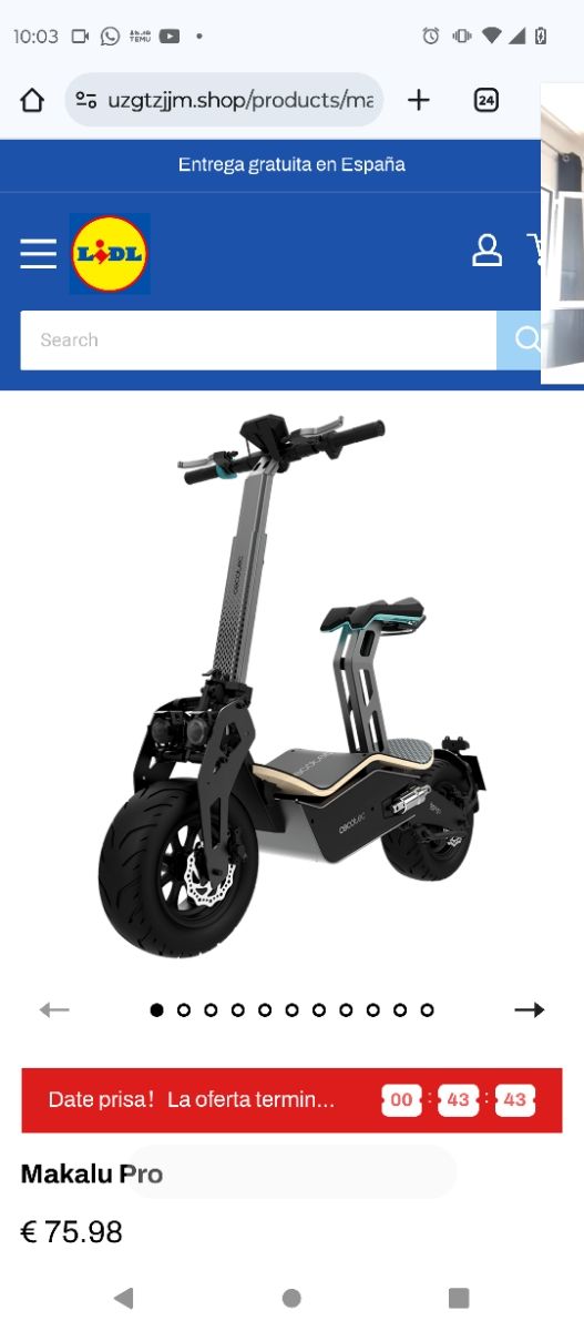 Pieza de patinete eléctrico Makalu Pro