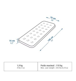 Materassino gonfiabile campeggio