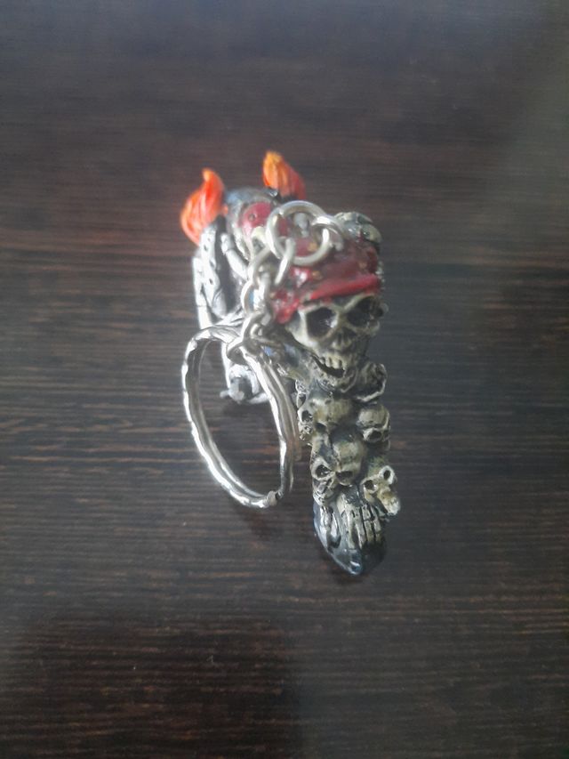 Llavero Calavera Moto