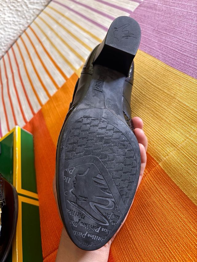 Zapatos Pitillos Piel Negro - Tacón