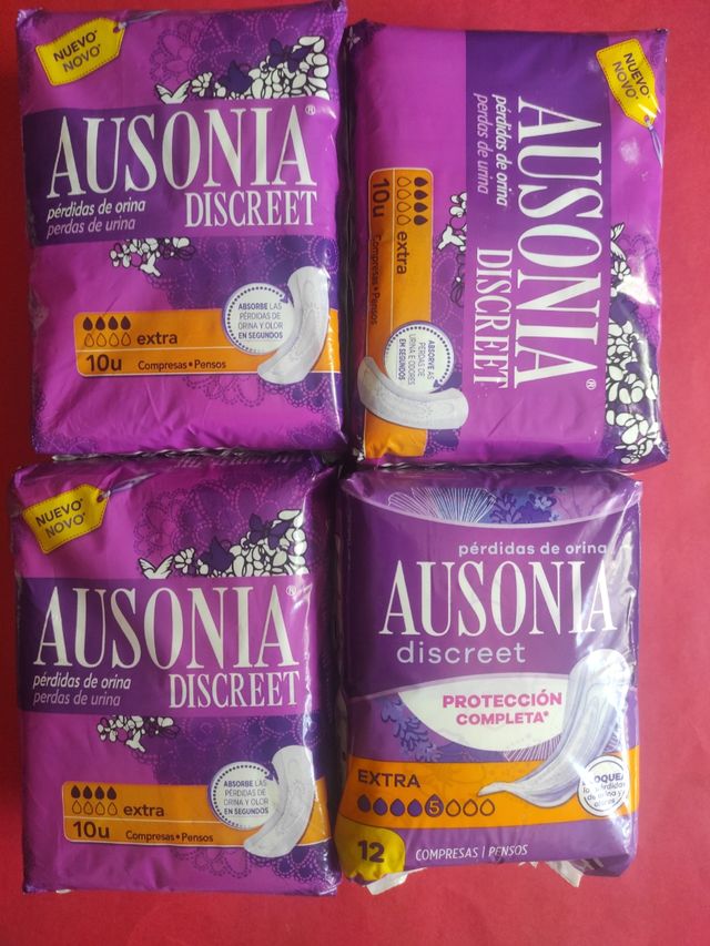Ausonia Discreet  EXTRA- 4 packs 3 de 10 unidades.