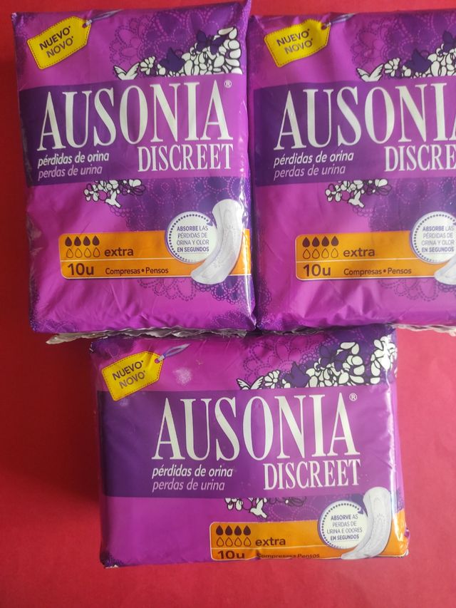 Ausonia Discreet  EXTRA- 4 packs 3 de 10 unidades.