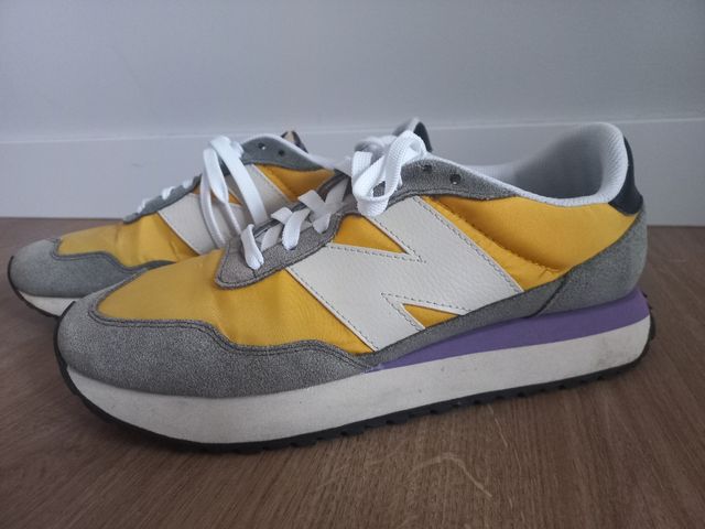 Zapatilla New Balance 237 blanco/amarillo T 41.5