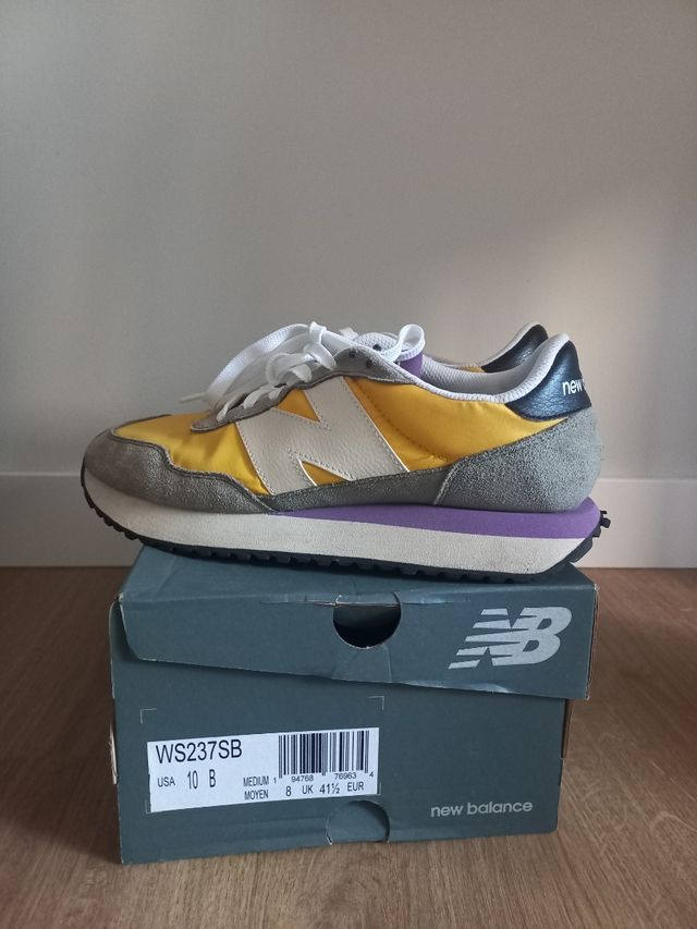 Zapatilla New Balance 237 blanco/amarillo T 41.5