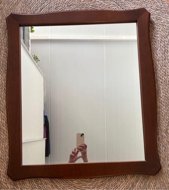 Espejo madera marrón - Retro