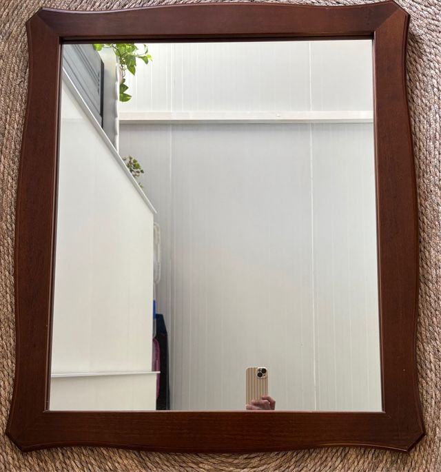 Espejo madera marrón - Retro